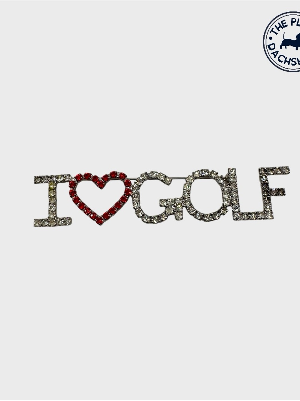 Vintage Dorothy Bauer I Love Golf Bar Brooch